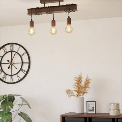 Loops Stylish Antique Brown Pendant Light For Modern Indoor Spaces from B&Q