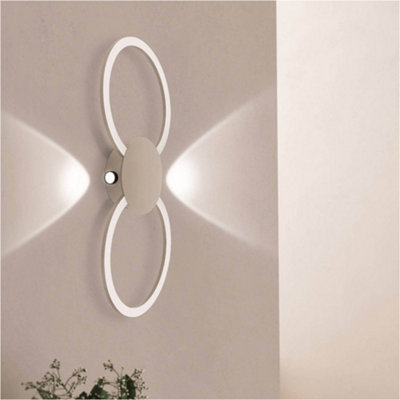 Loops Sleek Modern Sandy Finish Led Ceiling Light For Indoor Spaces from B&Q