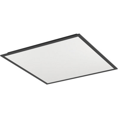 Loops Sleek Modern Black Square Ceiling Light For Stylish Indoor Spaces from B&Q