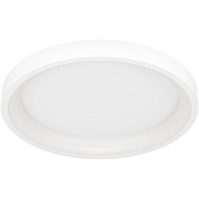 Loops Stylish Modern White Round Ceiling Light For Indoor Spaces from B&Q