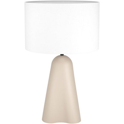 Loops Sandy Finish Modern Design Table Lamp For Stylish Indoor Decor from B&Q