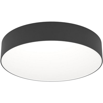 Loops Stylish Modern Black Ceiling Light For Minimalist Indoor Spaces from B&Q