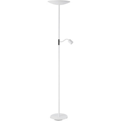 Loops Sleek Modern White Led Floor Lamp For Stylish Indoor Lighting from B&Q