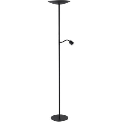 Loops Stylish Modern Black Led Floor Lamp For Indoor UseElegant Lighting Solution from B&Q