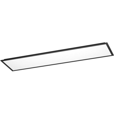 Loops Sleek Black Ceiling Light For Modern Indoor SpacesStylish Semi Flush Design from B&Q
