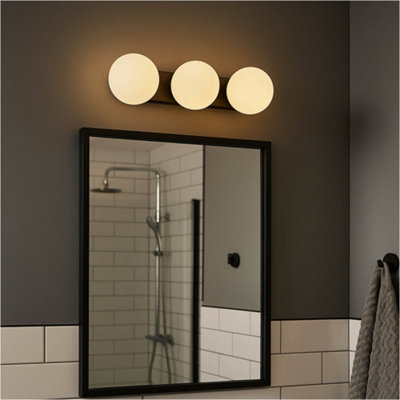 Loops Stylish Modern Black Triple Led Ceiling Light For Contemporary Indoor Spaces from B&Q