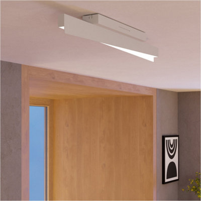 Loops Stylish Grey Ceiling Light For Modern Indoor SpacesSemi Flush Design from B&Q