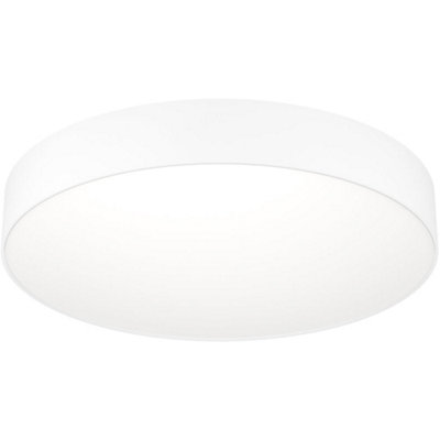 Loops Sleek Modern White Ceiling LightStylish Indoor Lighting For Contemporary Homes from B&Q