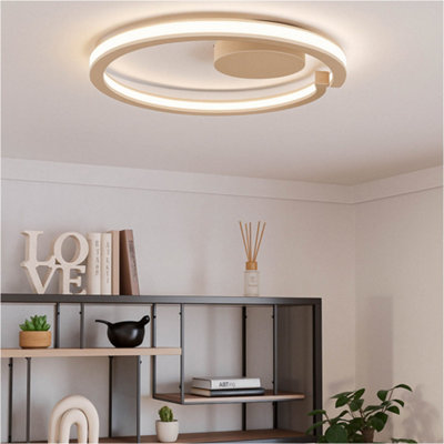 Loops Sleek Modern Sandy Led Ceiling Light For Indoor SpacesPerfect Home Illumination from B&Q