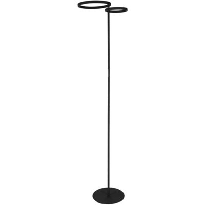 Loops Sleek Modern Black Led Floor Lamp For Stylish Home Illumination from B&Q
