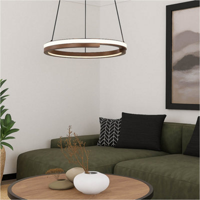 B&Q -  Stylish Modern Design Bronze And Black Led Indoor Pendant Ceiling Light