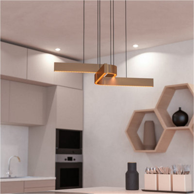 Loops Stylish Modern Bronze And Black Pendant Ceiling Light For Contemporary Homes from B&Q