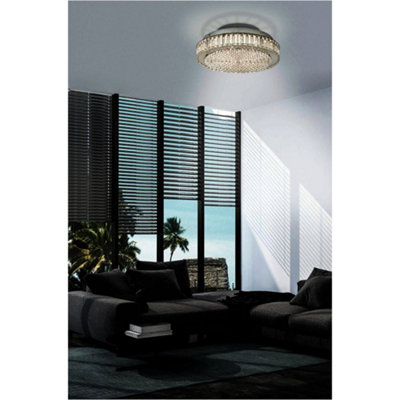 Loops Stylish 41Cm Modern Chrome Led Ceiling Light For Indoor Spaces from B&Q