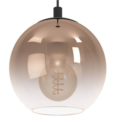 Loops Stylish Modern Black Pendant Ceiling Light For Home Interiors from B&Q