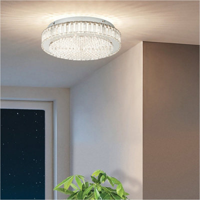 Loops Stylish 61Cm Chrome Led Ceiling Light For Modern Indoor Spaces from B&Q