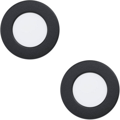 Loops 2 Pack Sleek Modern Black Led Ceiling Light For Indoor SpacesStylish Semi-Flush Fixture from B&Q