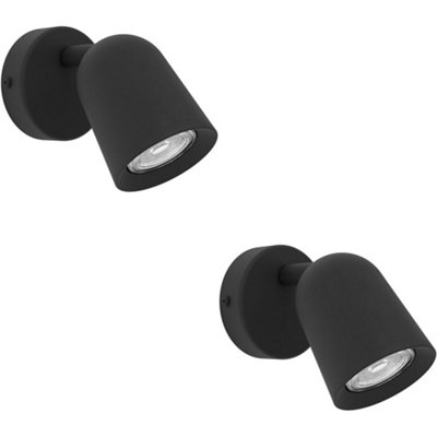 Loops 2 Pack Sleek Black Led Ceiling Spotlight For Modern Indoor Spaces from B&Q