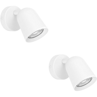 Loops 2 Pack Stylish Led White Ceiling Spotlight For Indoor UseModern Design from B&Q