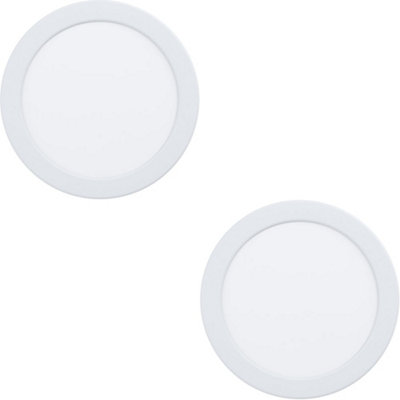 Loops 2 Pack Sleek Modern White Ceiling Light Fixture For Any Indoor Space from B&Q