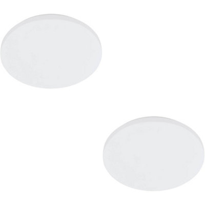 Loops 2 Pack Sleek Modern White Led Ceiling Light For Any Indoor Space from B&Q