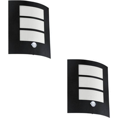 Loops 2 Pack Sleek Modern Black Wall Light For Indoor SpacesStylish Illumination from B&Q