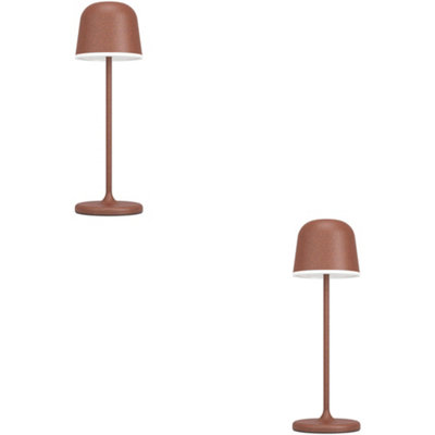 Loops 2 Pack Stylish Auburn Table Lamp For Modern Home DecorIdeal Indoor Lighting Solution from B&Q
