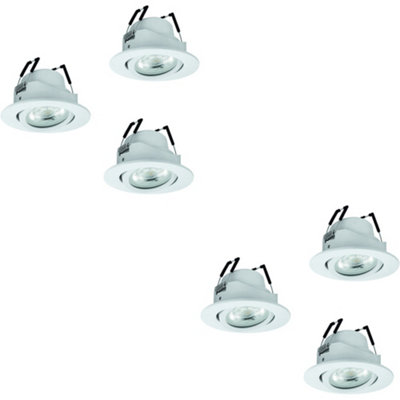 Loops 2 Pack Sleek White Ceiling Spotlight For Contemporary Indoor Lighting from B&Q