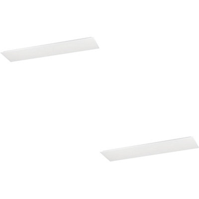 Loops 2 Pack Sleek Modern White Ceiling Light Fixture For Indoor Home Spaces from B&Q