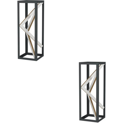 Loops 2 Pack Stylish Modern Black And Gold Table Lamp For Indoor Home Décor from B&Q