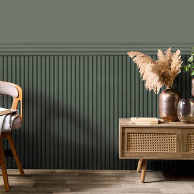 Off The Grain Mdf Slat Wall Panelling1200 (H) X 400 (W)Pack Of 4 from B&Q