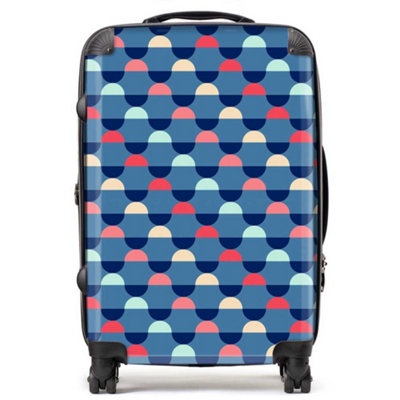 Warren Reed Designer Geometric Pattern SuitcaseMedium from B&Q