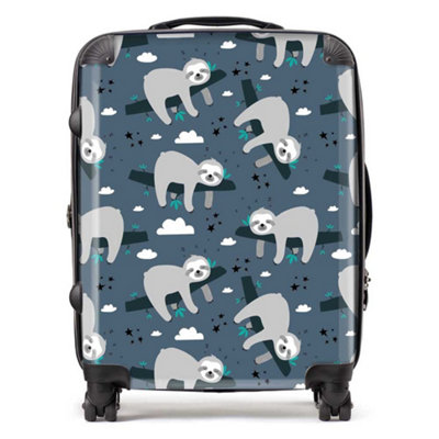 B&Q -  Sleeping Sloth Pattern SuitcaseLarge
