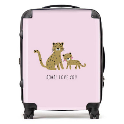Warren Reed Designer Roar Love You Design  SuitcaseLarge from B&Q