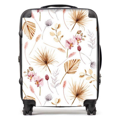 Warren Reed Designer Watercolour Orchids SuitcaseLarge from B&Q