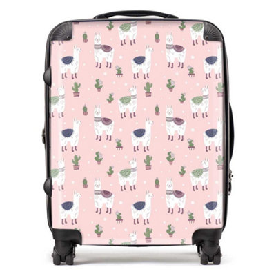 Warren Reed Designer Happy Lama Design  SuitcaseLarge from B&Q