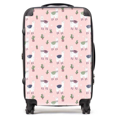 Warren Reed Designer Happy Lama Design  SuitcaseMedium from B&Q