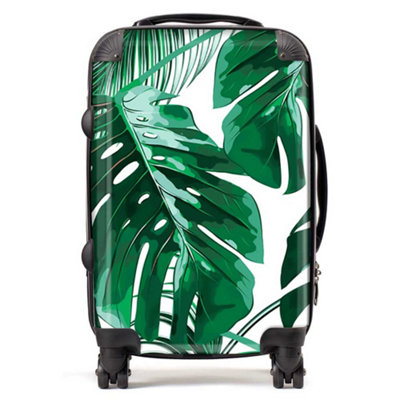 B&Q -  Tropical Jungle Leaf Pattern SuitcaseCabin