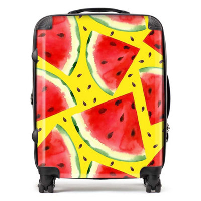 Warren Reed Designer Watermelon Pattern Suitcase - Large