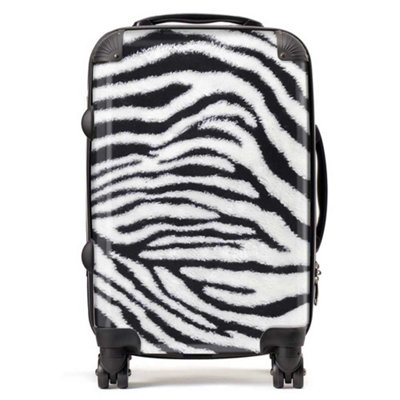 Warren Reed Designer Zebra Texture Pattern SuitcaseCabin from B&Q