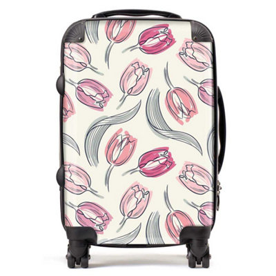 Warren Reed Designer Tulips Design  SuitcaseCabin from B&Q