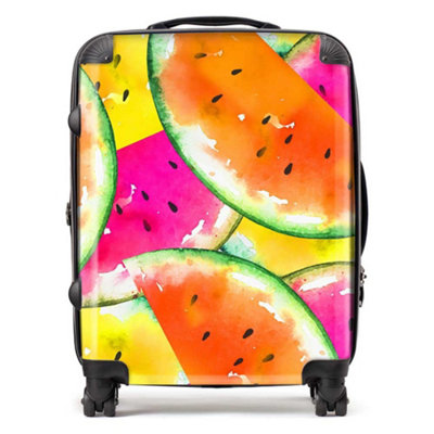 Warren Reed Designer Watermelon Design SuitcaseLarge from B&Q