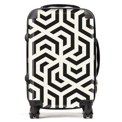 B&Q -  Hexagonal Geometric Pattern SuitcaseCabin