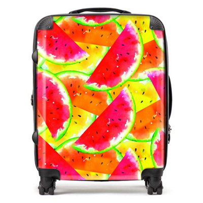 Warren Reed Designer Melon Print Design  SuitcaseLarge from B&Q