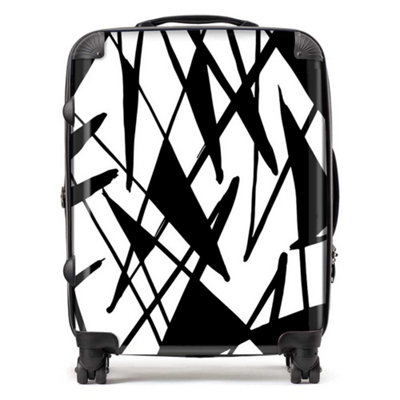 Warren Reed Designer Brush Abstract Pattern Suitcase - Large