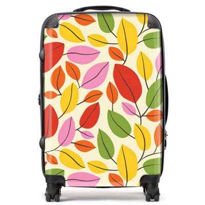 Warren Reed Designer Autumn Leaves SuitcaseMedium from B&Q