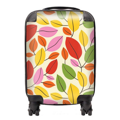 Warren Reed Designer Autumn Leaves SuitcaseMini Cabin from B&Q