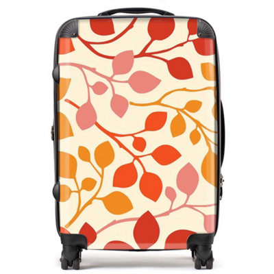 Warren Reed Designer Colorful Autumn Leaves SuitcaseMedium from B&Q