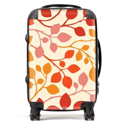 Warren Reed Designer Colorful Autumn Leaves SuitcaseCabin from B&Q