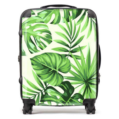 Warren Reed Designer Exotic Palm Leaves SuitcaseLarge from B&Q