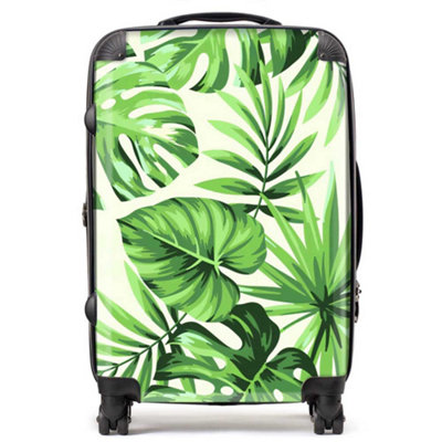Warren Reed Designer Exotic Palm Leaves SuitcaseMedium from B&Q